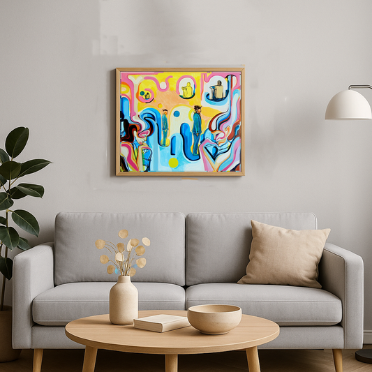 Original Painting "Thought as a journey" - Contemporary Abstract Art
