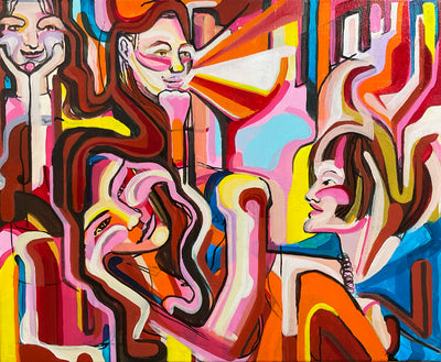 Original Painting – Contemporary Abstract Figurative Art by Catarina Garcia – Intuitive Process