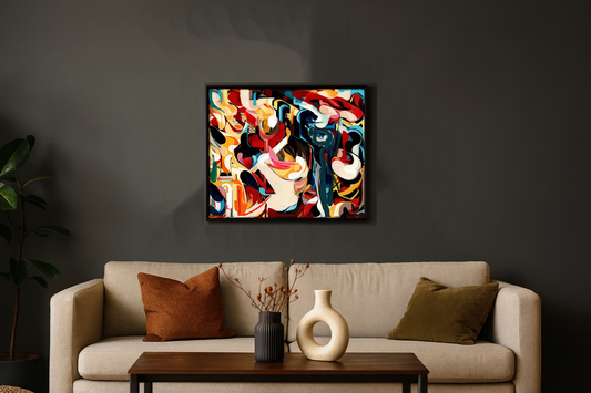Original Contemporary Fine Art Abstract Painting – Acrylic on Canvas